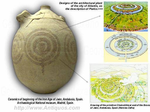 Các cổ vật gốm này có niên đại khoảng 3.000 năm trước. Chúng được tìm thấy tại nhiều nơi thuộc Tây Ban Nha như Carambolo, Seville, và Luzaga, Guadalajara.