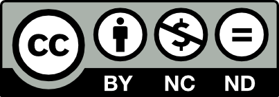 Attribution-NonCommercial-NoDerivatives 4.0 International (CC BY-NC-ND 4.0) 