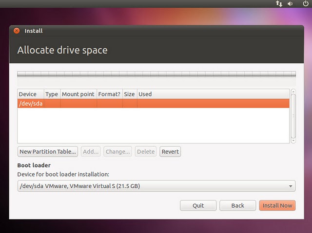 Tạo mới hoặc sử dụng phân vùng có sẵn để cài Ubuntu