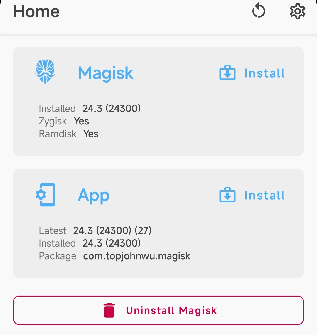 Magisk Installed on Android 12